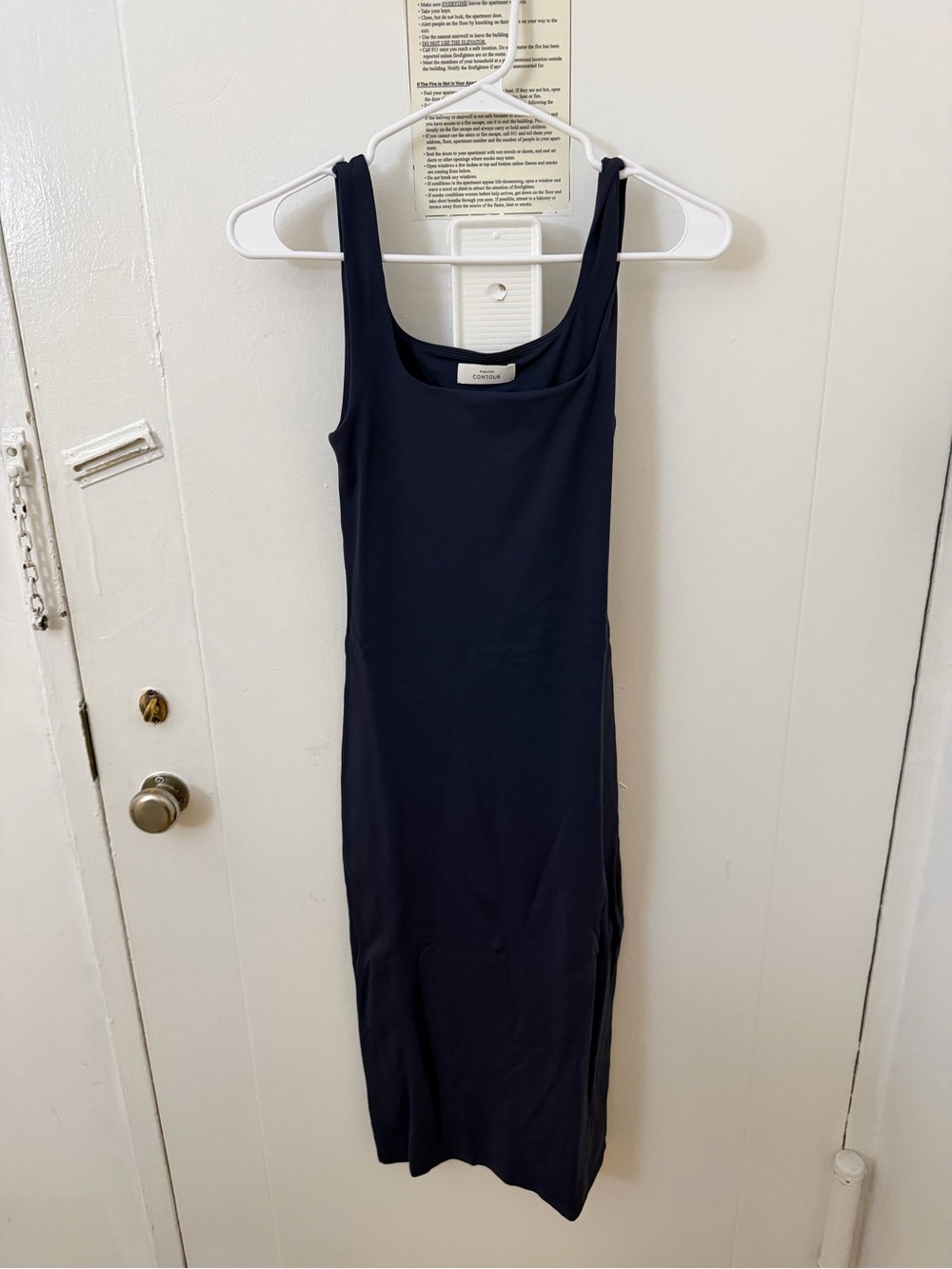 Aritzia Navy Sleeveless Maxi Tank Dress